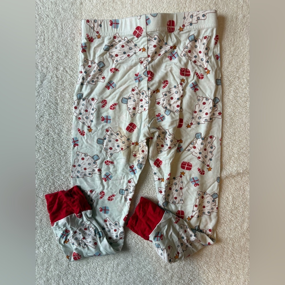 Caden Lane Christmas Tree Pajama Set, Bamboo Viscose, Sz 3T - Picture 5 of 6